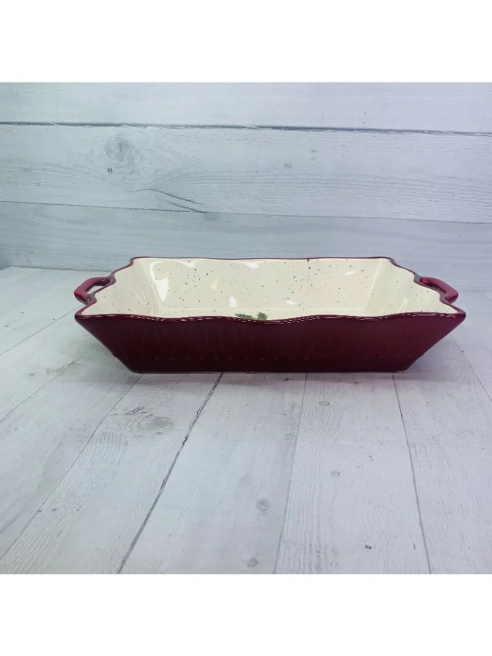 Hobby Lobby CHRISTAMAS TRADITION 2013 Rectangle Speckled Large 4 Qt Baking Pan